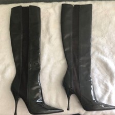 Dolce and Gabbana Patent High Boots 39 (8.5)
