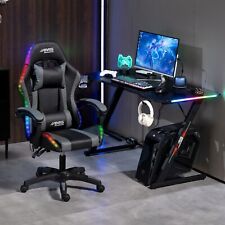 fauteuil gamer reglable et inclinable AMS GAMING GAMER02-GREY LED