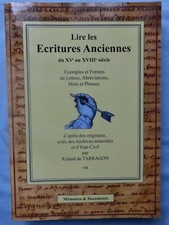 Les ecritures anciennes du XVe au XVIIIe Exemples formes de lettres paléographie