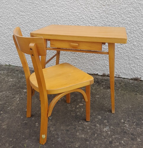 Bureau chaise bois pour - +,
