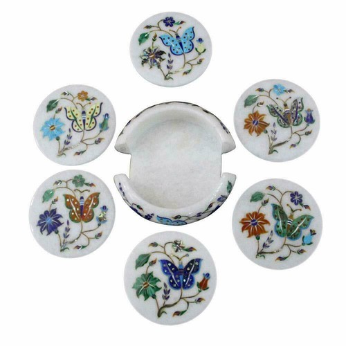 Marbre coaster set fait - set, la