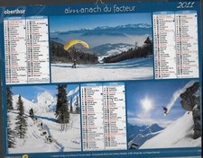 ALMANACH des PTT,  CALENDRIER DES POSTES - 2011