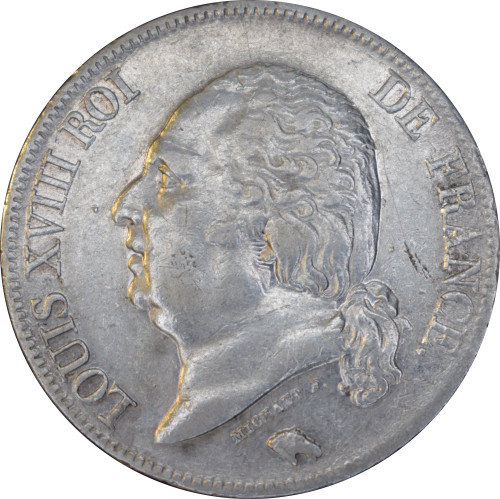 Francs louis xviii 1824 m - xviii,