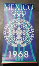 Affiche Jeux Olympiques Mexico 1968 -  42x21cm