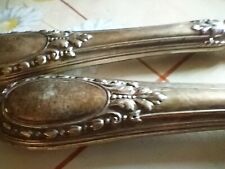 SUPERBE couvert a salade manche fourré argent XIXe  COLLECTION OBJET VITRINE