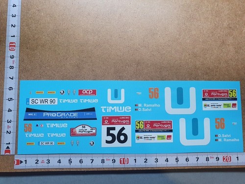 Decals skoda fabia - 1/18,