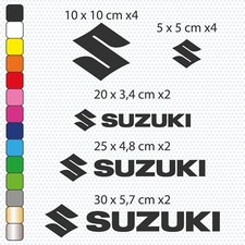 SUZUKI - 14 Stickers Vinyles Adhésifs Autocollants