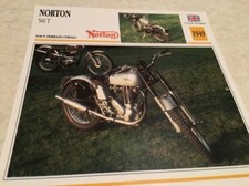 Carte moto Norton 500 T 1949 collection Atlas motorbike UK