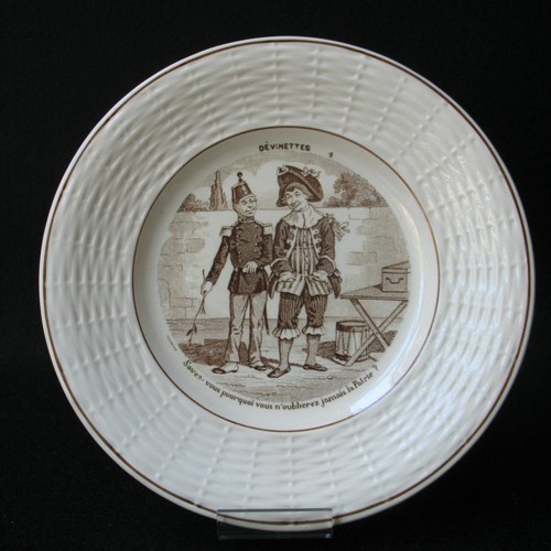 Digoin assiette ancienne - digoin,