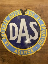 Plaque émaillée bombée-