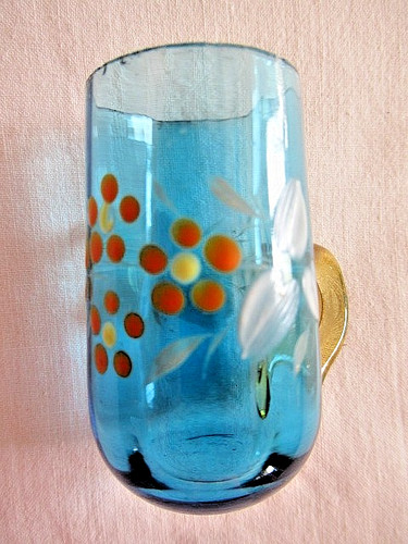 Ancien verre gobelet a - gobelet,