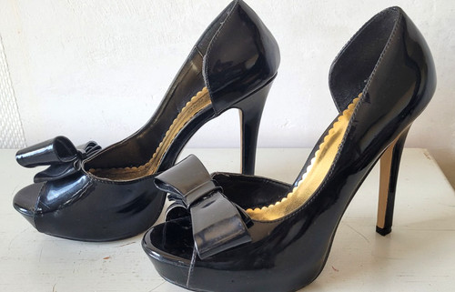 Escarpins noirs vernis - escarpins,