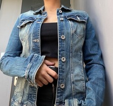 veste jean bleu marine S à