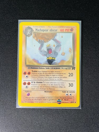 Carte pokemon machopeur obscur - carte,