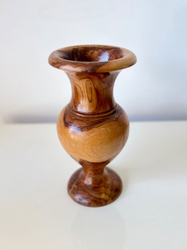 Vase ancien bois olivier - bois, d'olivier