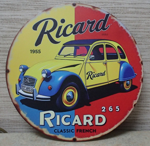 Plaque souvenir 2cv pub - plaque,