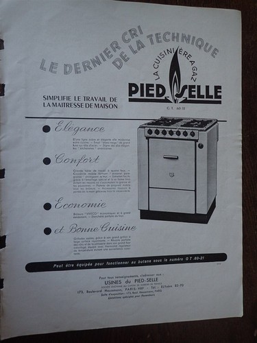 Cuisinière pied selle au - pied,