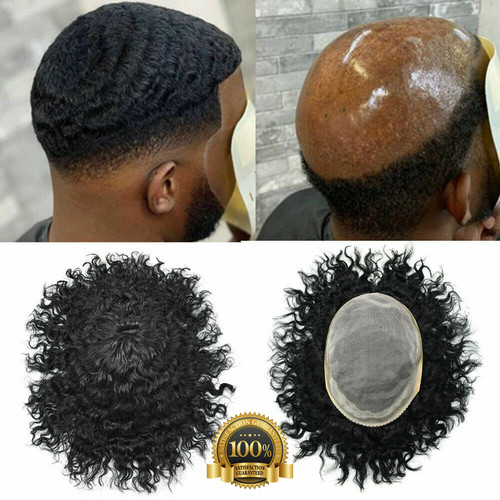 Hommes toupet afro bouclé - hommes,