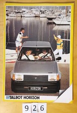 TALBOT HORIZON LS LD GL GLS EX EXD AUTOMATIQUE PREMIUM Prospectus 24 p Fr 1983