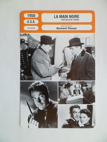Carte fiche cinema 1950 - carte,