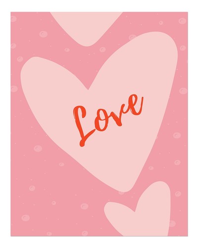 Art mural romantique moderne