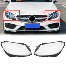 Pour Mercedes-Benz W205 C180 C200 C300 2015-2017 Lentille de phare avant Cache