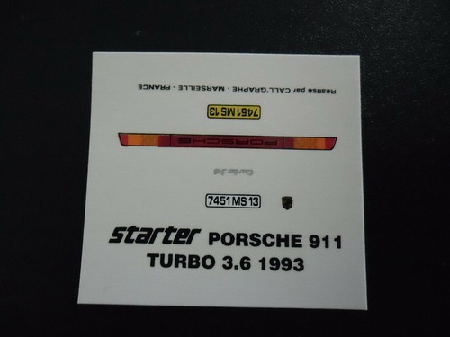 Decal porsche 911 turbo - decal,