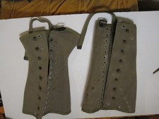 Guetres US originaux WW2 SANS LACETS taille 3R