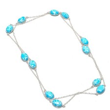 Collier Larimar pierres