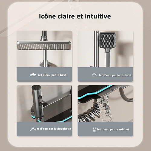 Colonne douche thermostatique - douche,
