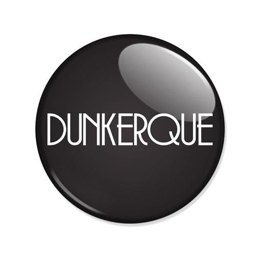Badge dunkerque texte blanc - texte,