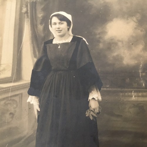 Carte photo ancienne costume - photo,