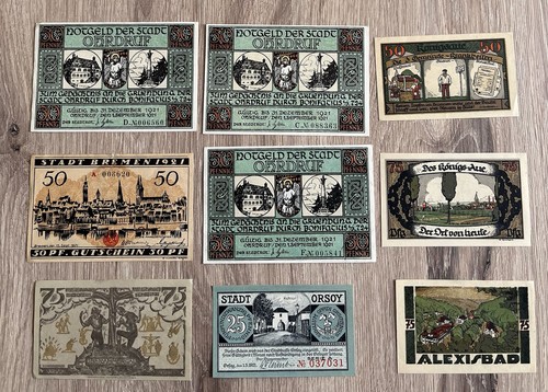 Lot billets allemand - 15,