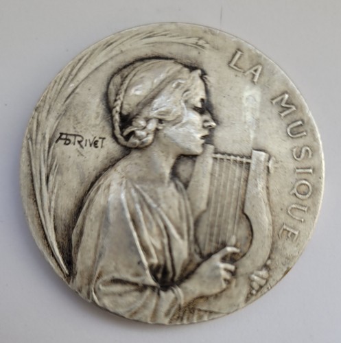 Plaque médaille bronze
