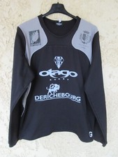 Maillot Sweat training rugby porté C.A BRIVE CORREZE noir OTAGO manches longues