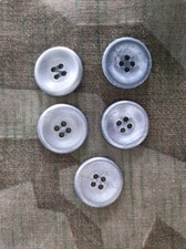 Rare - 5 boutons en métal 22mm pour uniforme ou parka allemande - Militaria WW2