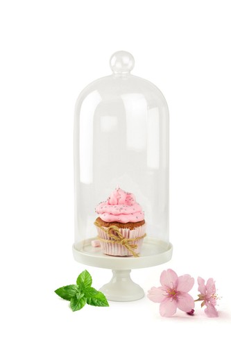 Cloche verre avec plat - cloche,