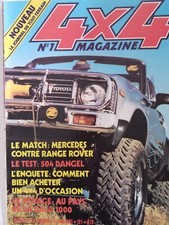 4x4 MAGAZINE n°1 - 1981 - PEUGEOT 504 DANGEL - BMW R 80 GS - RANGE ROVER - BAJA