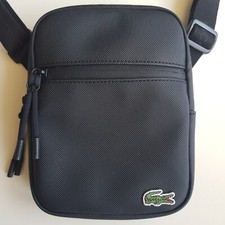 Sacoche Zippée Noire Lacoste
