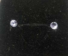 tanzanite naturelle 0,33 carats (2 pierres tailles ronde brillant)
