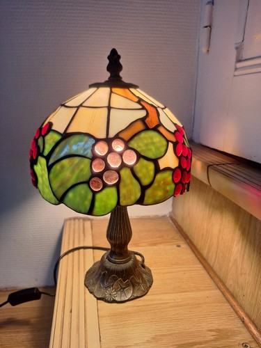 Ancienne lampe tiffany plomb - lampe,