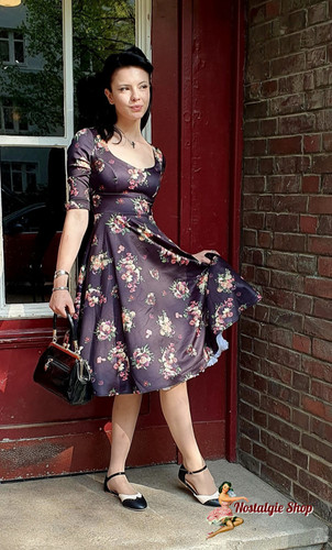 Robe vintage retro noire - retro,