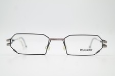 Lunettes Vintage BAJAZZO STAR FE Noires Argentées Rouges Carrées Monture