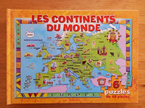 Livre puzzle les continents - livre,