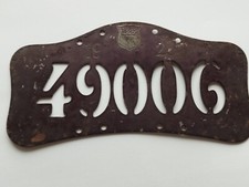 1923 plaque vélo suisse fiscale velonummer VD switzerland vaud L&P mofannummer