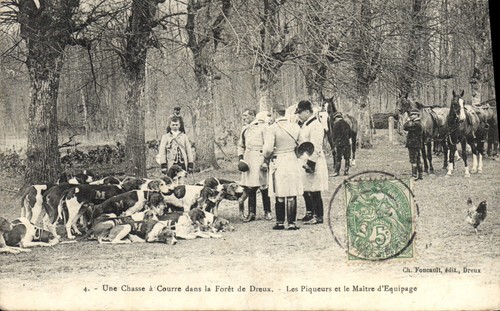 Chasse courre dans la - dans,