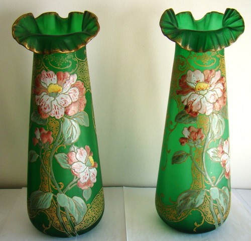 Superbe paire vases art - vases,