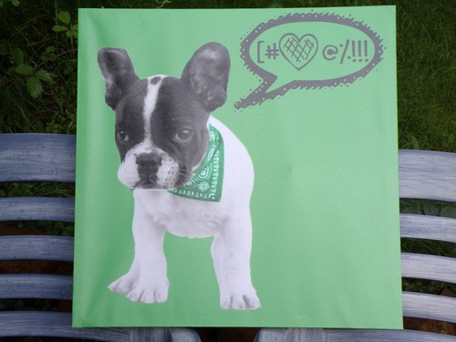 Bouledogue francais wall art - bouledogue,