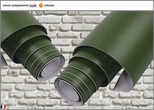film vinyle vert kaki mat thermoformable sticker adhésif covering 152cm x 150cm