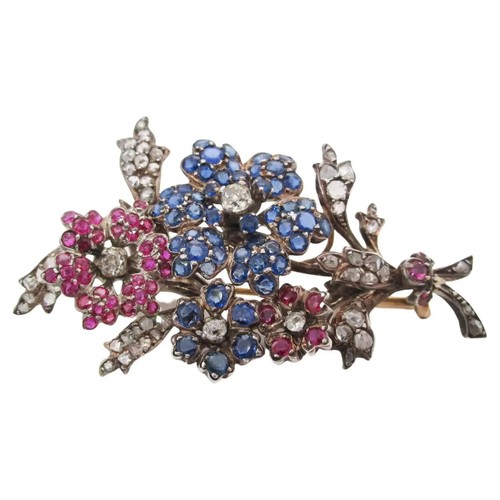 Broche fleurs style vintage - fleurs,